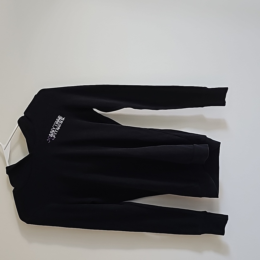 Anytime Fitness Women's Black Long Sleeve Hoodie S